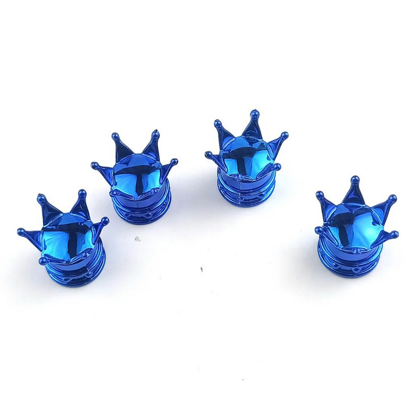 2Gb kroņa formas velosipēda vārsts, gaisa necaurlaidīgs, putekļu necaurlaidīgs automašīnu riepu vārsta kāta vāciņi, universālie kravas automašīnu motociklu velosipēdu aksesuāri