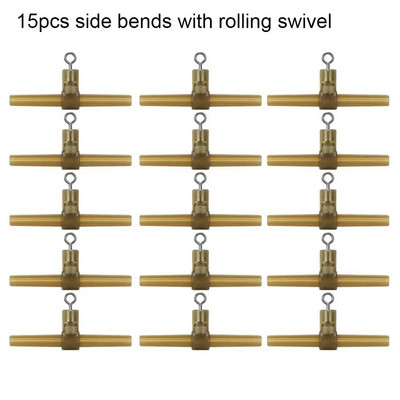 Põrumisvastased varrukad külgmised kõverad koos pöörleva karpkala konksu lingiga Helikopteri karpkala varustus kalatarvete jaoks Karpkalapüügi tarvikud