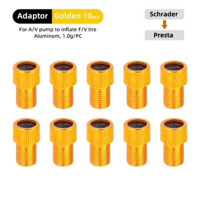4/10 TK F/VD/V to A/V klapiadapter alumiiniumsulamist Presta otsiku muundur Jalgratta Schraderi peapumba tarvikud