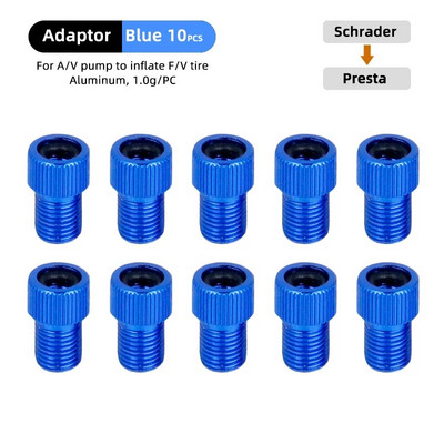 4/10 TK F/VD/V to A/V klapiadapter alumiiniumsulamist Presta otsiku muundur Jalgratta Schraderi peapumba tarvikud