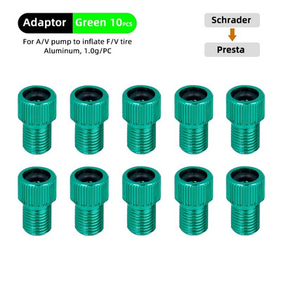 4/10 TK F/VD/V to A/V klapiadapter alumiiniumsulamist Presta otsiku muundur Jalgratta Schraderi peapumba tarvikud