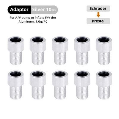 4/10 TK F/VD/V to A/V klapiadapter alumiiniumsulamist Presta otsiku muundur Jalgratta Schraderi peapumba tarvikud