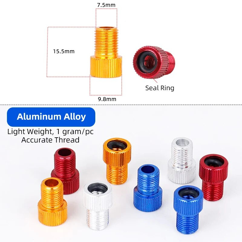 4/10 TK F/VD/V to A/V klapiadapter alumiiniumsulamist Presta otsiku muundur Jalgratta Schraderi peapumba tarvikud