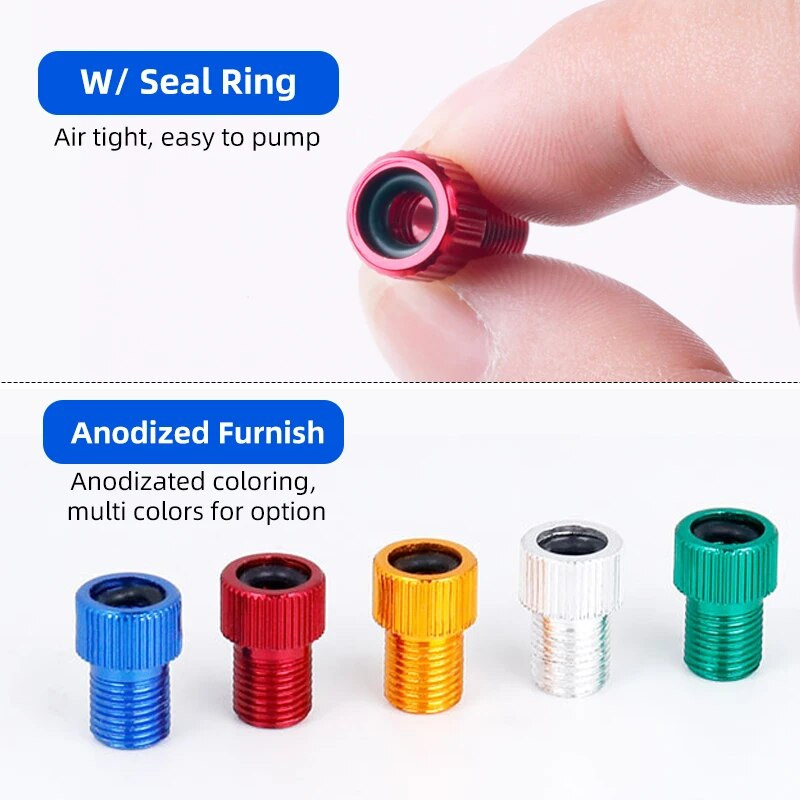 4/10 TK F/VD/V to A/V klapiadapter alumiiniumsulamist Presta otsiku muundur Jalgratta Schraderi peapumba tarvikud