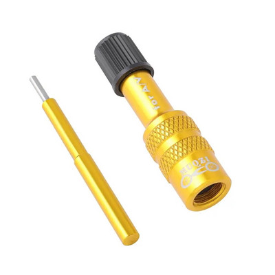 Alumīnija sakausējuma gaisa dakšu piepūšamā vārsta adapteris Av pagarinājuma pārveidošanas sprausla Ceļa velosipēda dakšas piederums