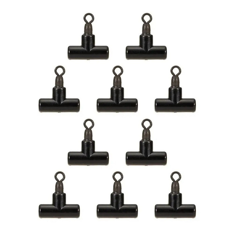 10gab Karpu makšķerēšanas piederumi Ritošie grozāmie makšķerēšanas piederumi, sānu līkumi, slīdošā lodīte karpu platformai Hooklink Zip Slider zivju piederumi