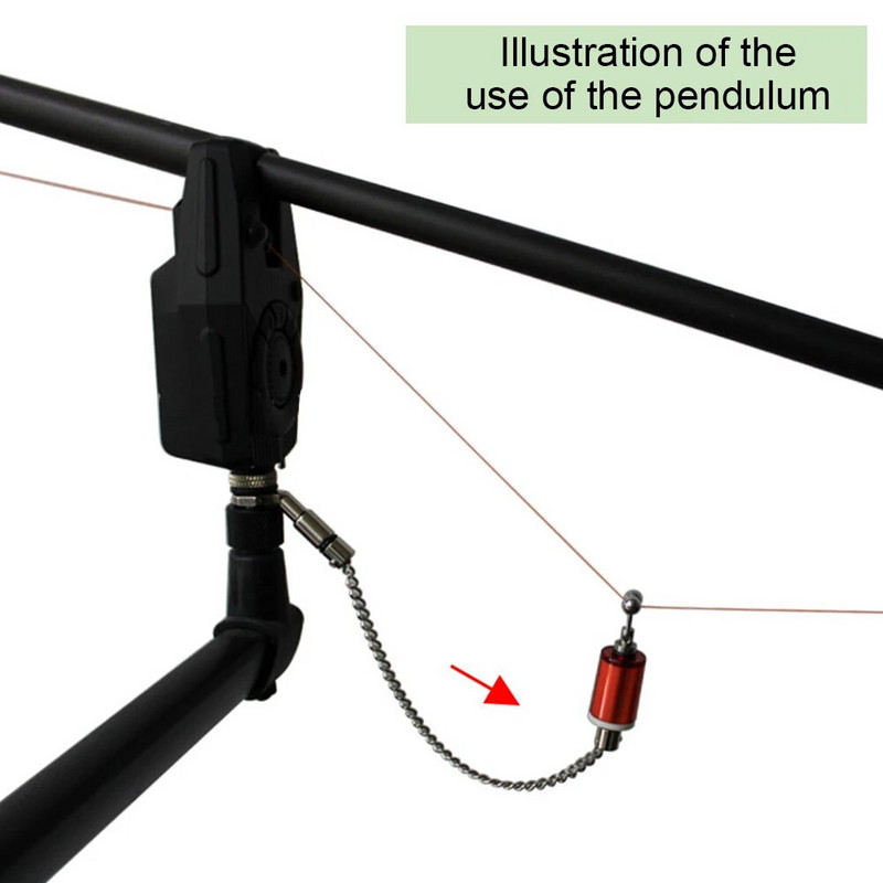 Universāls koduma signalizācijas pakaramais Wiggler āra instrumenti karpu zvejas signalizācija Wiggler nerūsējošā tērauda pretkorozijas piederumi