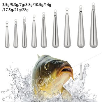 Long Wolfram Sinker Tungsten Sinkers 3,5g-28g Fishing Weights Sinkers for Bass Fishing Tackers