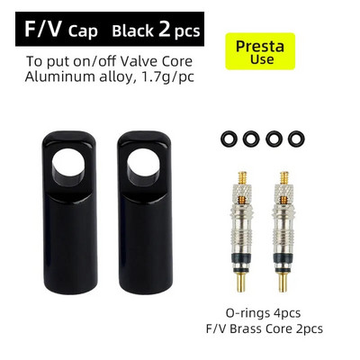 Deemount 10/4/2PCS vārstu vāciņi velosipēda Presta vāka F/V serdeņa kapitālais remonts uzstādīšanas rīka ar CNC apstrādāti anodēti sakausējuma riteņu nipeļu vāki