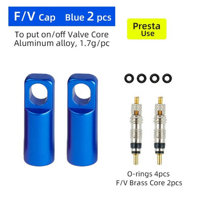 Deemount 10/4/2PCS vārstu vāciņi velosipēda Presta vāka F/V serdeņa kapitālais remonts uzstādīšanas rīka ar CNC apstrādāti anodēti sakausējuma riteņu nipeļu vāki