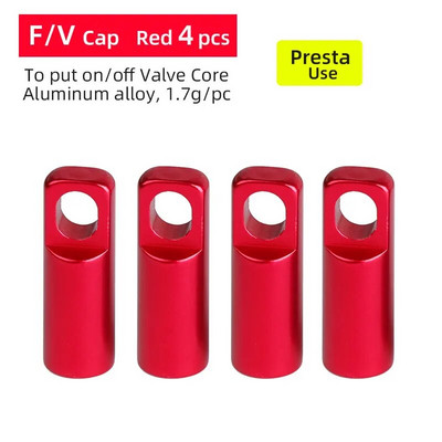 Deemount 10/4/2PCS vārstu vāciņi velosipēda Presta vāka F/V serdeņa kapitālais remonts uzstādīšanas rīka ar CNC apstrādāti anodēti sakausējuma riteņu nipeļu vāki