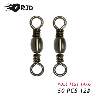 ORJD 20-50gab Mucas grozāmie makšķerēšanas piederumi, grozāmi, fiksējoši, cieti gredzeni, nerūsējošais āķis, mānekļu savienotājs makšķerēšanas piederumi