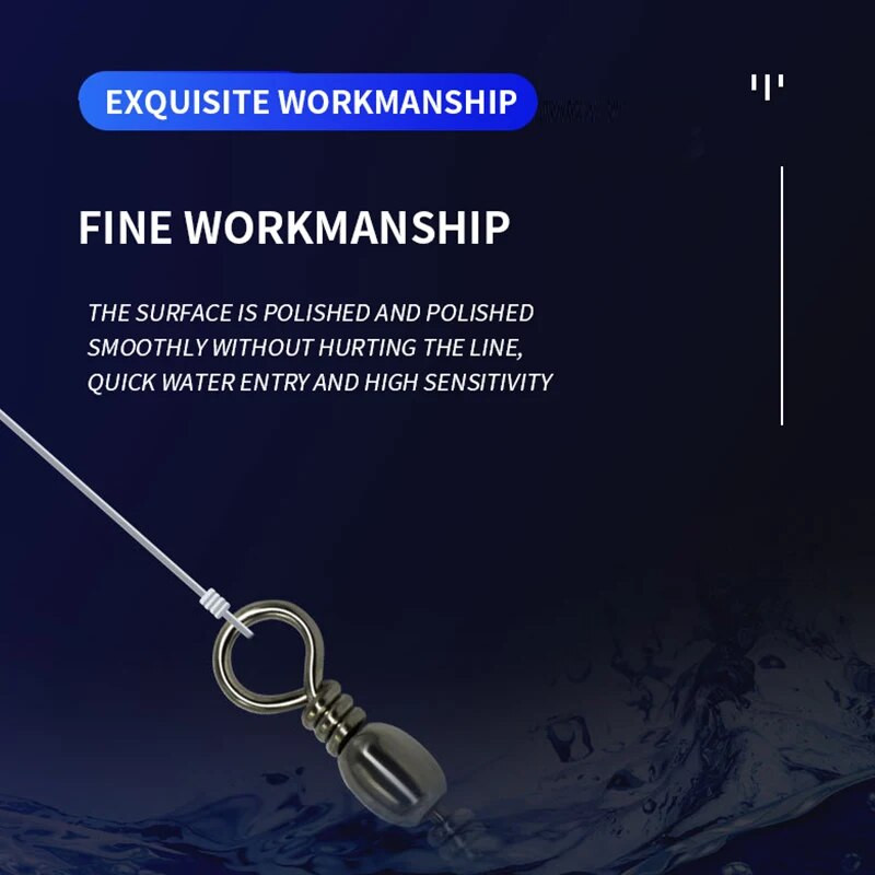 ORJD 20-50gab Mucas grozāmie makšķerēšanas piederumi, grozāmi, fiksējoši, cieti gredzeni, nerūsējošais āķis, mānekļu savienotājs makšķerēšanas piederumi