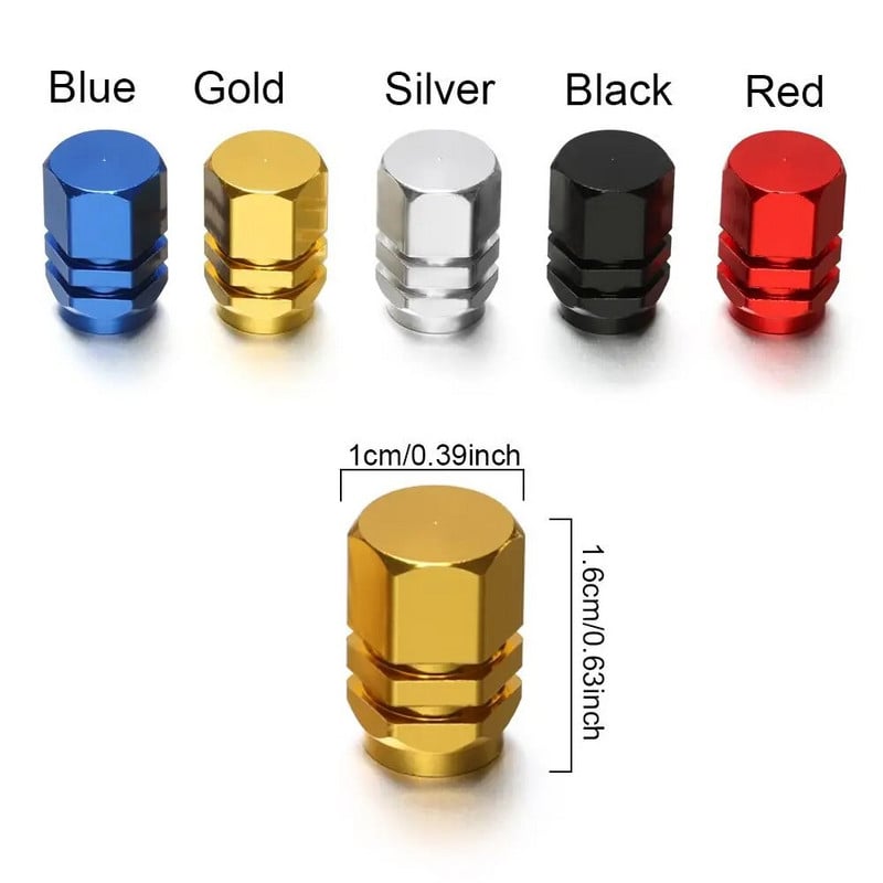 Padangų vožtuvų dangteliai Padangos dangtelio ratlankio koto dangteliai Automobilių ratų priedai Airdust aliuminio lydinio vandeniui atsparūs automobiliai Motociklai