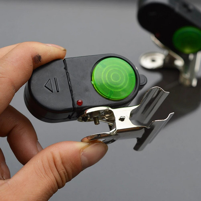 1 tk kalahammustuse häire Väga tundlik kalapüügihäire helikella LED valgusindikaator, klambriga õngekangi sumisti kalapüügi tarvikud