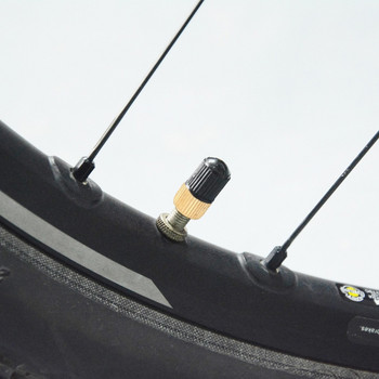4 бр. Месингов преобразувател на клапан за велосипед Presta към капачка на адаптера на клапана Schrader Капачка за защита от прах Конектор на помпата Тръба за гуми Въздушна дюза