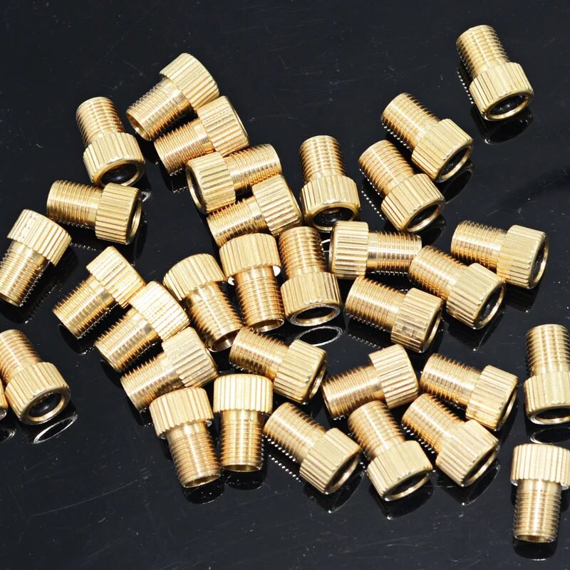 4 tk messingist jalgratta ventiili muundur Presta-Schraderi klapiadapteri kork tolmukate pumba ühendus rehvi toru õhuotsik