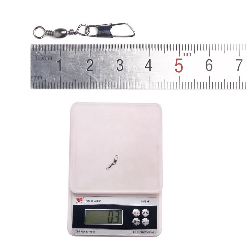 100 KOM Veličina 3,5 cm ležajni okretni konektor za pecanje Mješovita bačva koja se kotrlja čvrstim prstenovima za ribolovni alat za varalicu za udicu