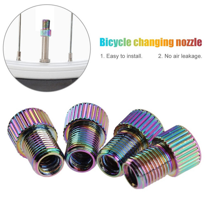 4x Adapter ventila Pumpa Pretvarači Presta na Schrader kotačići Cijevi za plinske mlaznice Alati