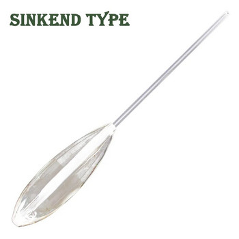 1PCAcrylic Fishing Float Clear Sinkend Type Casting Bobbers Bombarda Sinking Fly Fishing Tackle 5-50g Rotate Floats Buoy Bobber