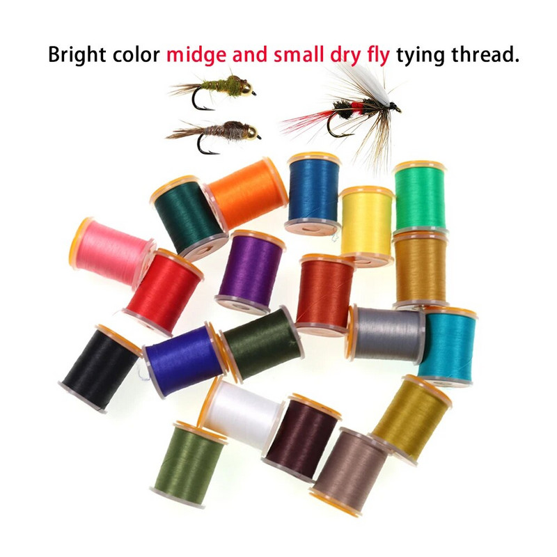 Vwtins1PCS 70D/140D Mušu siešanas vītne Standarta spole Makšķerēšanas Mušu Siešanas Materiāls