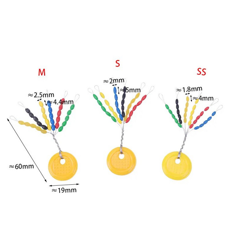 Guminis plūduras Daugiaspalvis erdvės pupelės ovalus kamštis Jungtis Linijos plūdurai Žvejyba Bobber plūdė, skirta žvejybos reikmenims