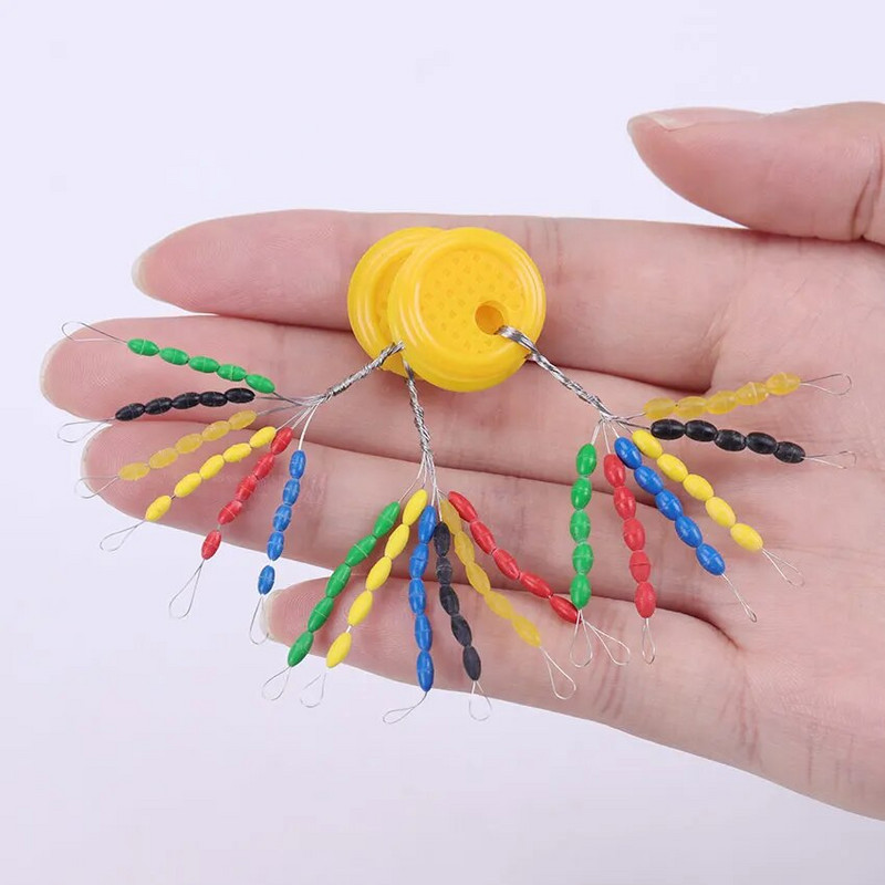 Guminis plūduras Daugiaspalvis erdvės pupelės ovalus kamštis Jungtis Linijos plūdurai Žvejyba Bobber plūdė, skirta žvejybos reikmenims