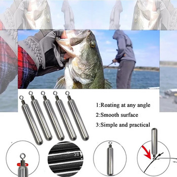 1 τμχ 0,45 g-14g Tungsten Sinkers Fishing Weights Sinkers For Bass Quick Release Casting Line Sinkers Fishing Weights Accessories
