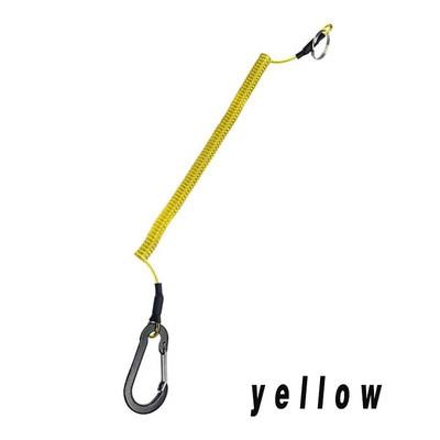 Carabiner Anti-Lost Rope Sub-Plier Control Fish Hang Buckle Rope 6 Color Strong Pull Lanyard