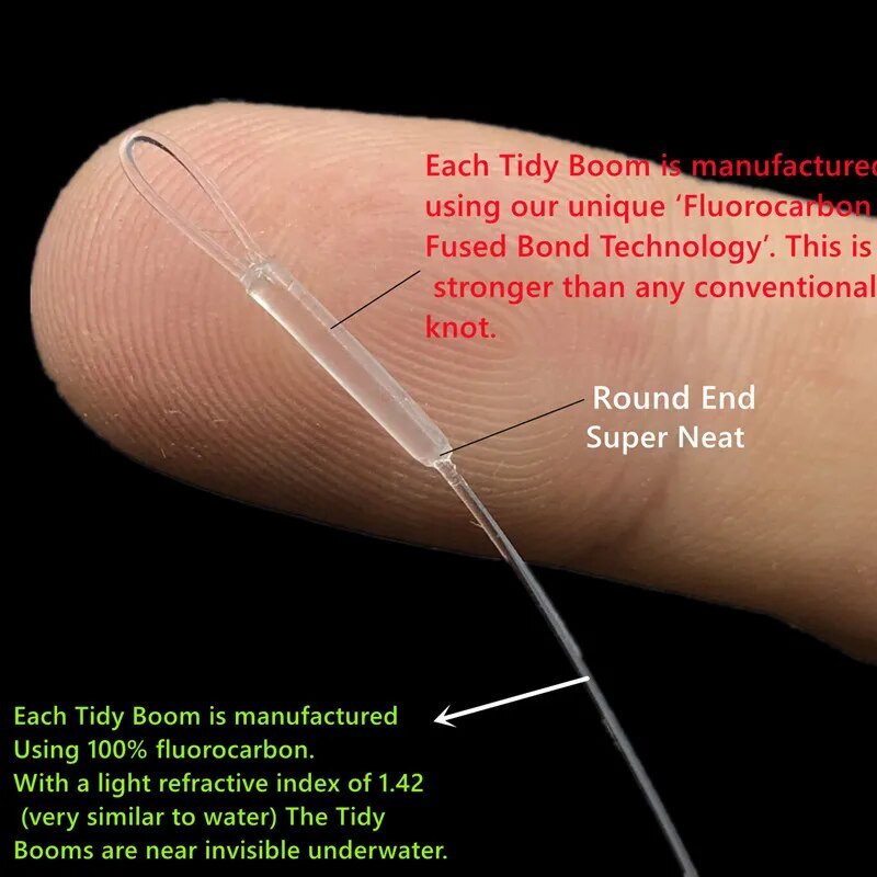Pribor za pecanje šarana Uredne grane s okretanjem za Ronnie Rigs 30lb Fluorocarbon Line Of Pop Up