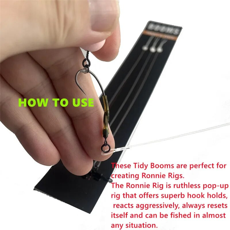 Pribor za pecanje šarana Uredne grane s okretanjem za Ronnie Rigs 30lb Fluorocarbon Line Of Pop Up