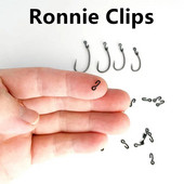 20 ΤΕΜ Αξεσουάρ για ψάρεμα κυπρίνου Γάντζος Κλιπ μεσαίου μεγέθους Ronnie για γάντζους Δακτύλιοι τρίχας Περιστρεφόμενος ολοκαίνουργιο αντικείμενο