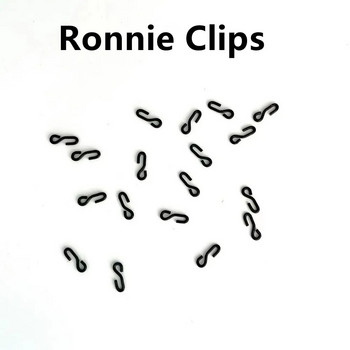 20 ΤΕΜ Αξεσουάρ για ψάρεμα κυπρίνου Γάντζος Κλιπ μεσαίου μεγέθους Ronnie για γάντζους Δακτύλιοι τρίχας Περιστρεφόμενος ολοκαίνουργιο αντικείμενο