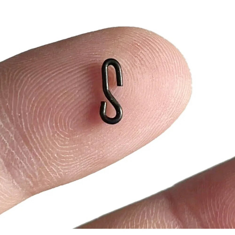 20 ΤΕΜ Αξεσουάρ για ψάρεμα κυπρίνου Γάντζος Κλιπ μεσαίου μεγέθους Ronnie για γάντζους Δακτύλιοι τρίχας Περιστρεφόμενος ολοκαίνουργιο αντικείμενο