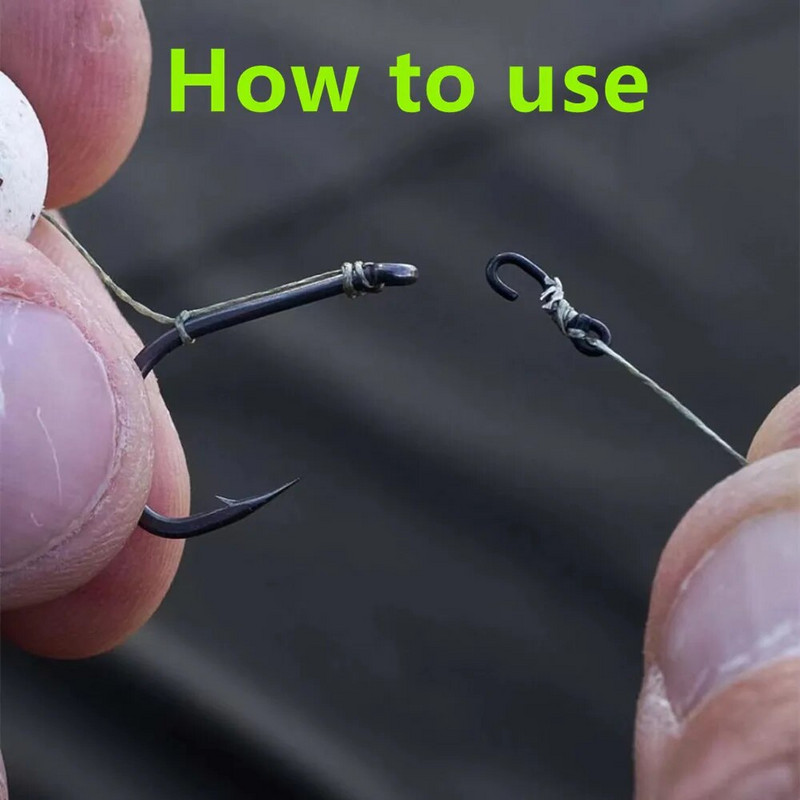 20 ΤΕΜ Αξεσουάρ για ψάρεμα κυπρίνου Γάντζος Κλιπ μεσαίου μεγέθους Ronnie για γάντζους Δακτύλιοι τρίχας Περιστρεφόμενος ολοκαίνουργιο αντικείμενο