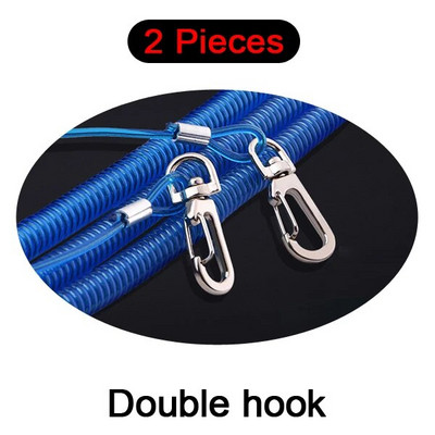 1/2 gab. 5M iekšējā tērauda stieples aiztures virve ievelkama makšķerēšanas drošības aukla nejauši virves makšķerēšanas piederumu rīku piederumi