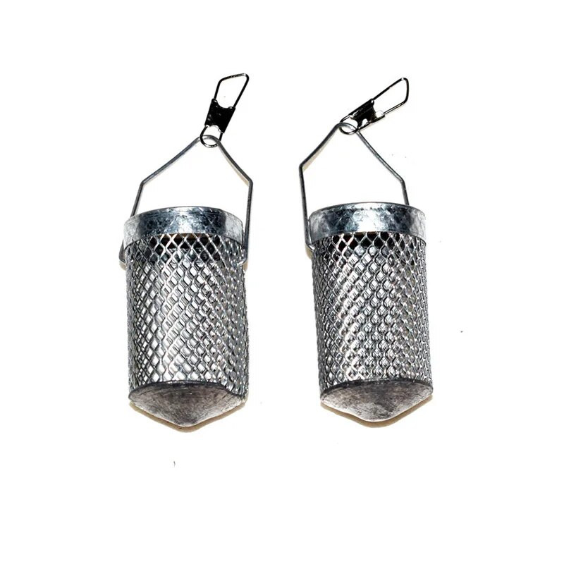 5gab Makšķerēšanas ēsmas būris Karpu barotājs ēsmas metējs nerūsējošā tērauda Pesca Рыбалка Makšķerēšanas slazds Grozs Lure būri Makšķerēšanas piederumi