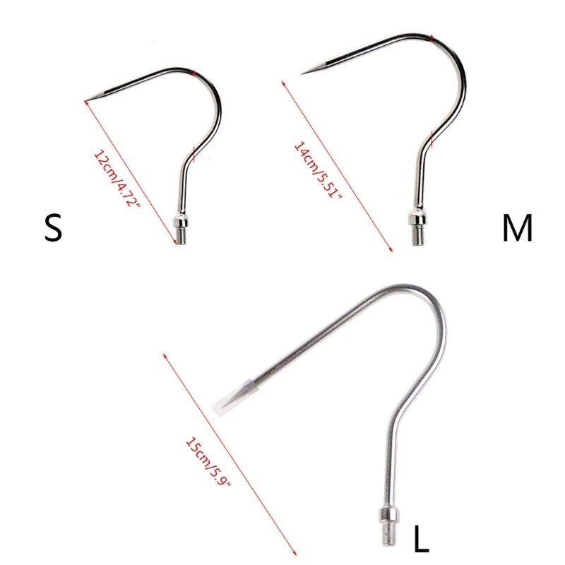 8mm/1tk välistingimustes kasutatavad tugevad terasest küünised koos peaga kalakonksu jaoks Uus