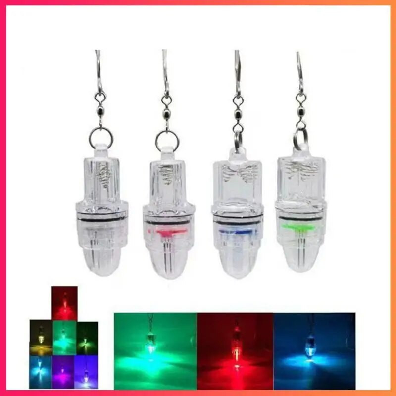 Nova vodootporna LED treptajuća mini podvodna svjetla za dubinsko dno Mamac za ribu s dubokim morskim dnom LED svjetiljka Svjetlo za ribe Svjetla za noćni ribolov