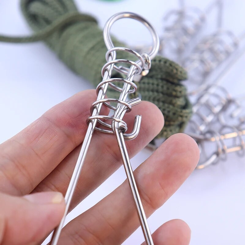 5 meetrit püügiköis kaelapael Kukan karpkalapüügi tarvikud roostevabast terasest jõekala luku pandla õues sportlikud kalastustarbed