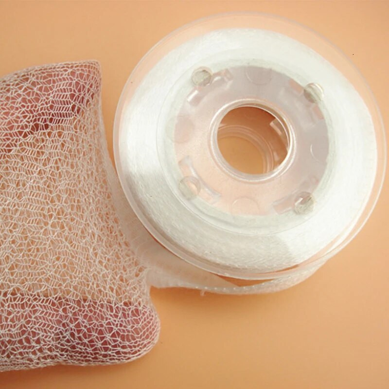 5 metri PVA makšķerēšanas tīkls apaļš ēsmas padevējs ūdenī šķīstošs eiklīda tīkls Vides aizsardzība karpu zvejas ēsmas metējs tīkls