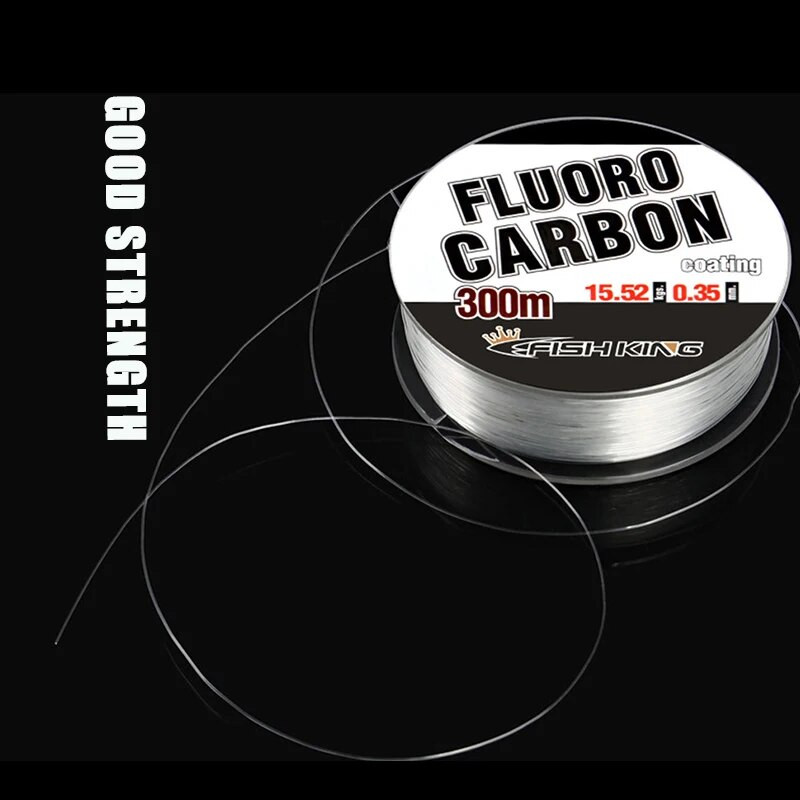 300 m fluora oglekļa pārklājuma monopavedienu neilona makšķerēšanas aukla, laba izturība un nodilumizturība jūras pludmales makšķerēšanas aukla