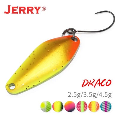 Jerry Draco Micro Spoon Trout Lures UL UV Colors Εξαιρετικά ελαφρύ εργαλείο ψαρέματος τεχνητό δόλωμα γλυκού νερού