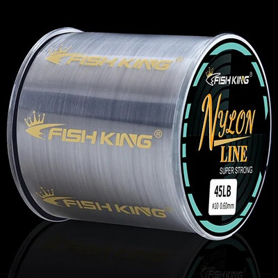 FISH KING Konac za ribolov Najlonsko struno Super Strong 300m/500m 4.13-34.32LB Konop od monofilamenta Japanski materijal Konop za pecanje šarana