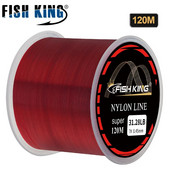 FISHKING Nailoninis žvejybos valas 120 m kriauklės valas Japonijos fluoro angliavandenilių danga itin stiprus 4-34LB sūraus / gėlo vandens