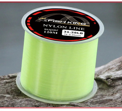 FISHKING Nailoninis žvejybos valas 120 m kriauklės valas Japonijos fluoro angliavandenilių danga itin stiprus 4-34LB sūraus / gėlo vandens
