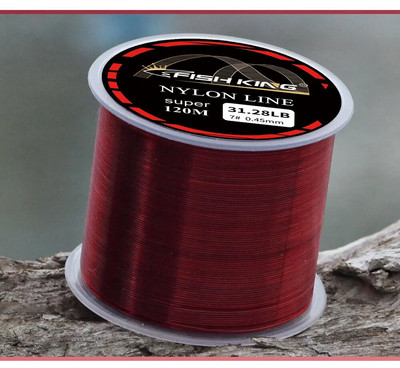 FISHKING Nailoninis žvejybos valas 120 m kriauklės valas Japonijos fluoro angliavandenilių danga itin stiprus 4-34LB sūraus / gėlo vandens
