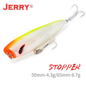 Jerry Stopper Topwater Popper mamci za mikrofishing Slatkovodna pastrva Bas Umjetni mamci 5 cm 4,3 g Plutajući plastični UV mamci