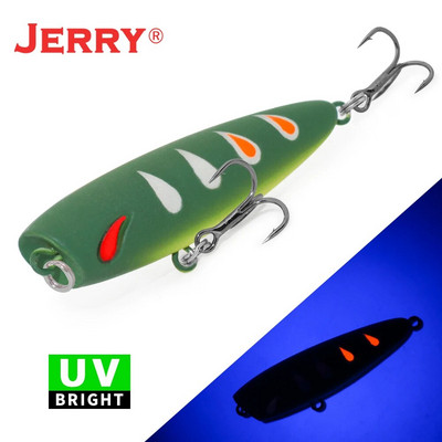 Jerry Stopper Topwater Popper mamci za mikrofishing Slatkovodna pastrva Bas Umjetni mamci 5 cm 4,3 g Plutajući plastični UV mamci