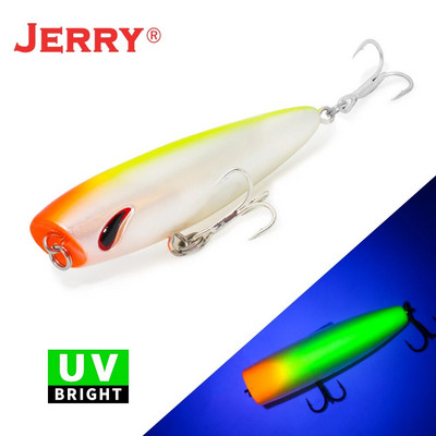 Jerry Stopper Topwater Popper mamci za mikrofishing Slatkovodna pastrva Bas Umjetni mamci 5 cm 4,3 g Plutajući plastični UV mamci